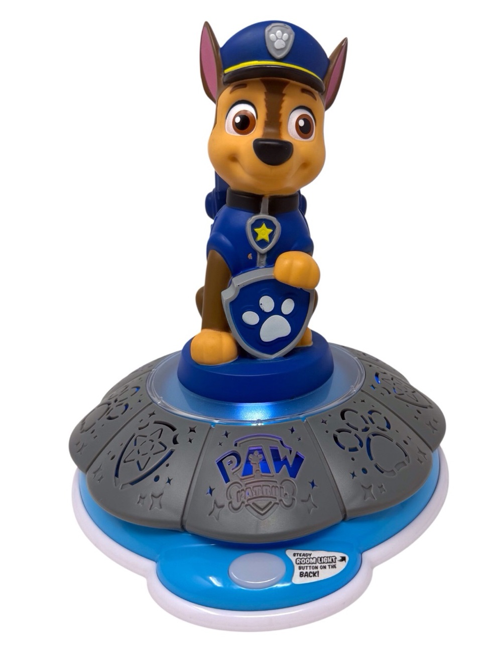 Paw Patrol Chase 9 Inch Spinning Night Light  With Lights & Talking Chase Option